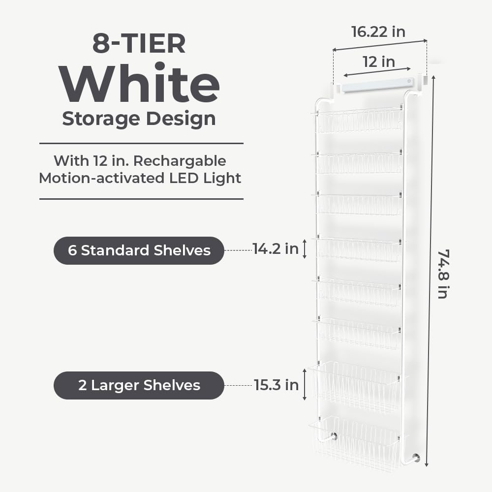 8 Tier Metal Over Door Organizer