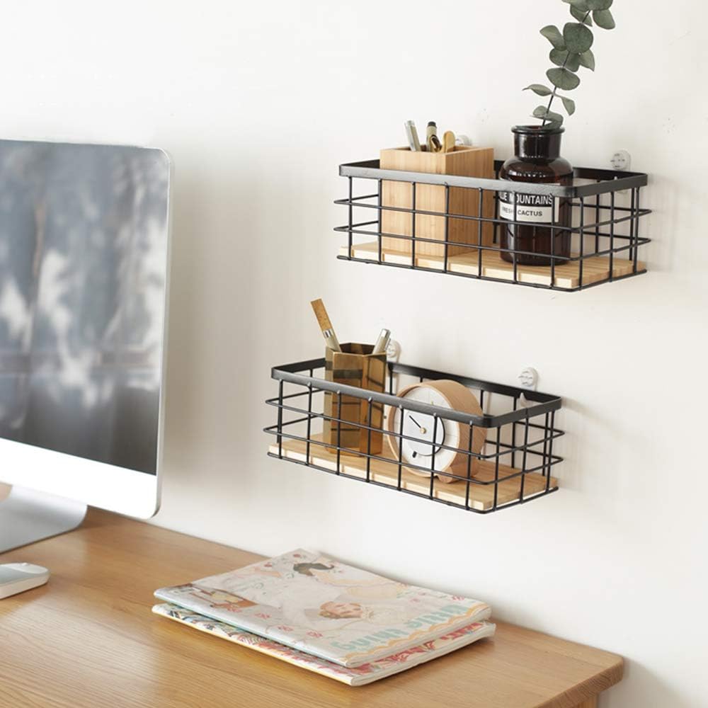 Small Brown Wire Storage Baskets