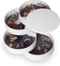 White 5-Layer Rotating Jewelry Storage Box