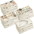 16 Pack Velvet Jewelry Storage Trays