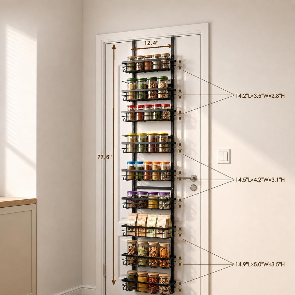 9-Tier Over Door Spice Organizer
