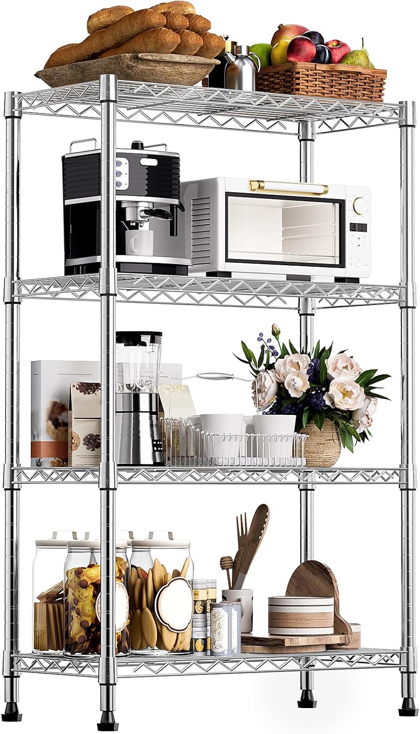 4-Tier Steel Heavy Duty Storage Rack