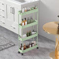 4 Tier Slim Rolling Storage Cart