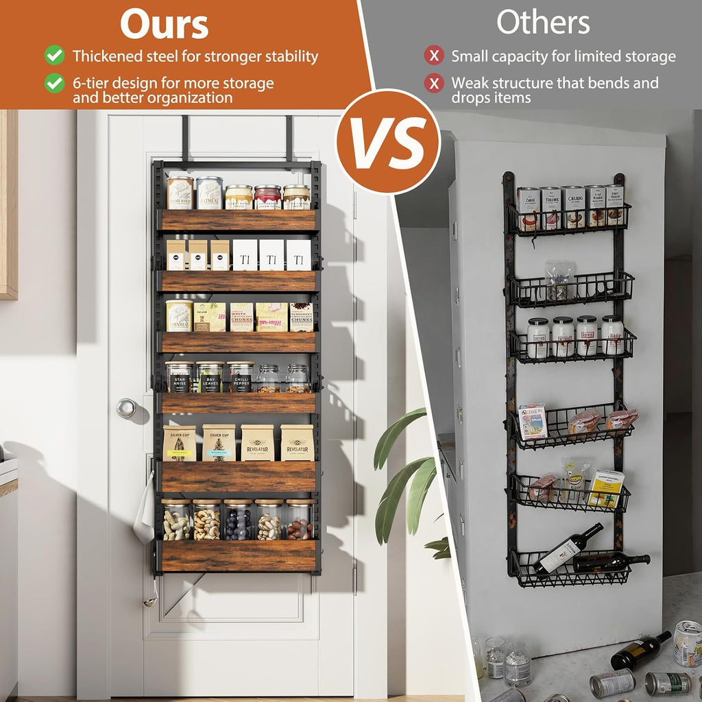 6-Tier Metal Over Door Organizer