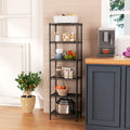 6 Tier Black Wire Storage Shelves