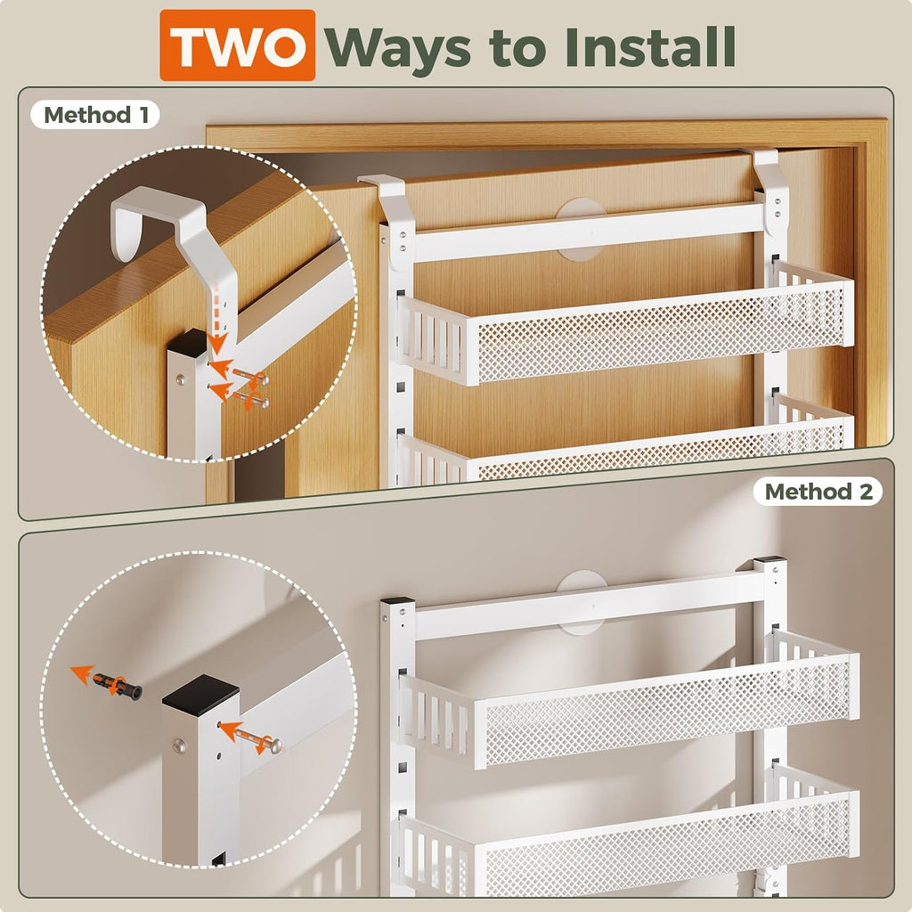 8-Tier 2IN1 Over Door Spice Rack
