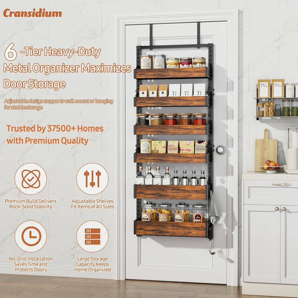 6-Tier Metal Over Door Organizer