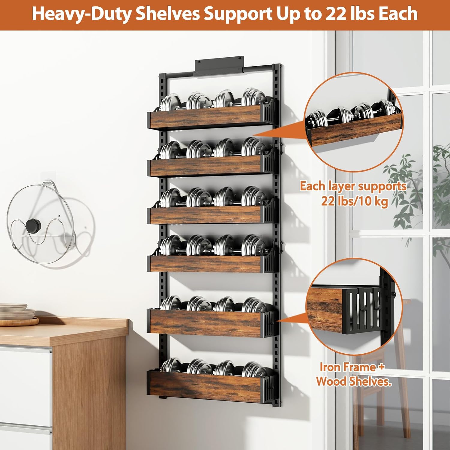 6-Tier Metal Over Door Organizer