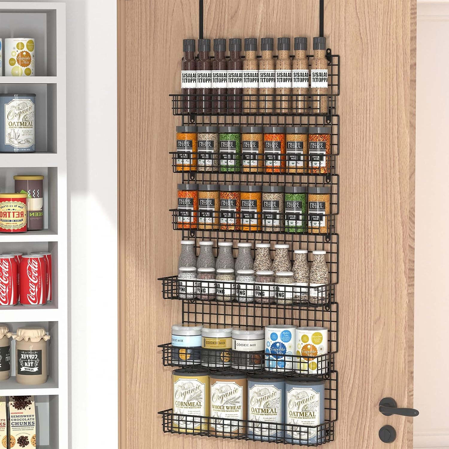 6-Tier Over Door Spice Rack
