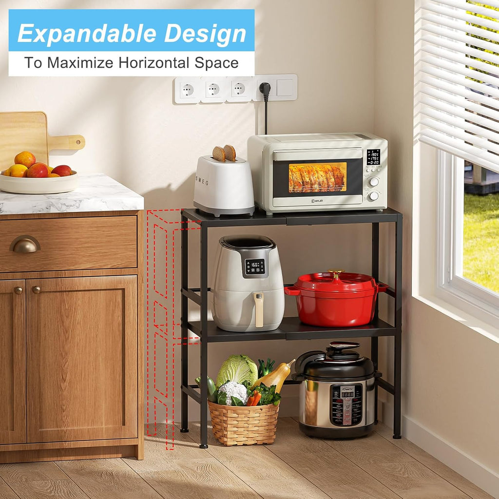 2-Tier Expandable Metal Shelves