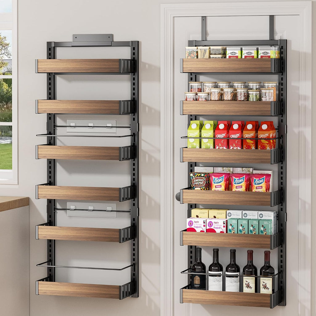 6 Tier 2IN1 Over Door Spice Rack