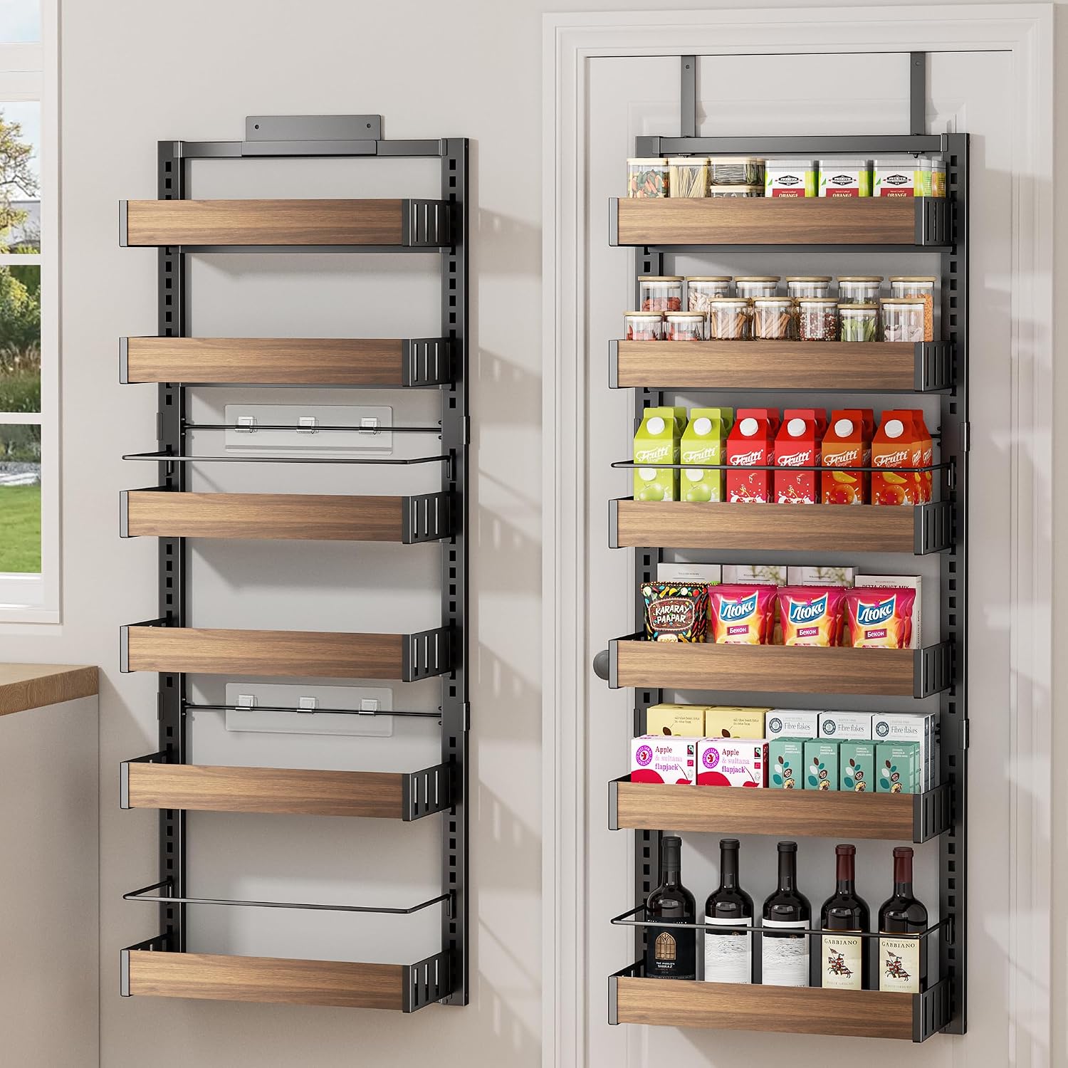 6 Tier 2IN1 Over Door Spice Rack