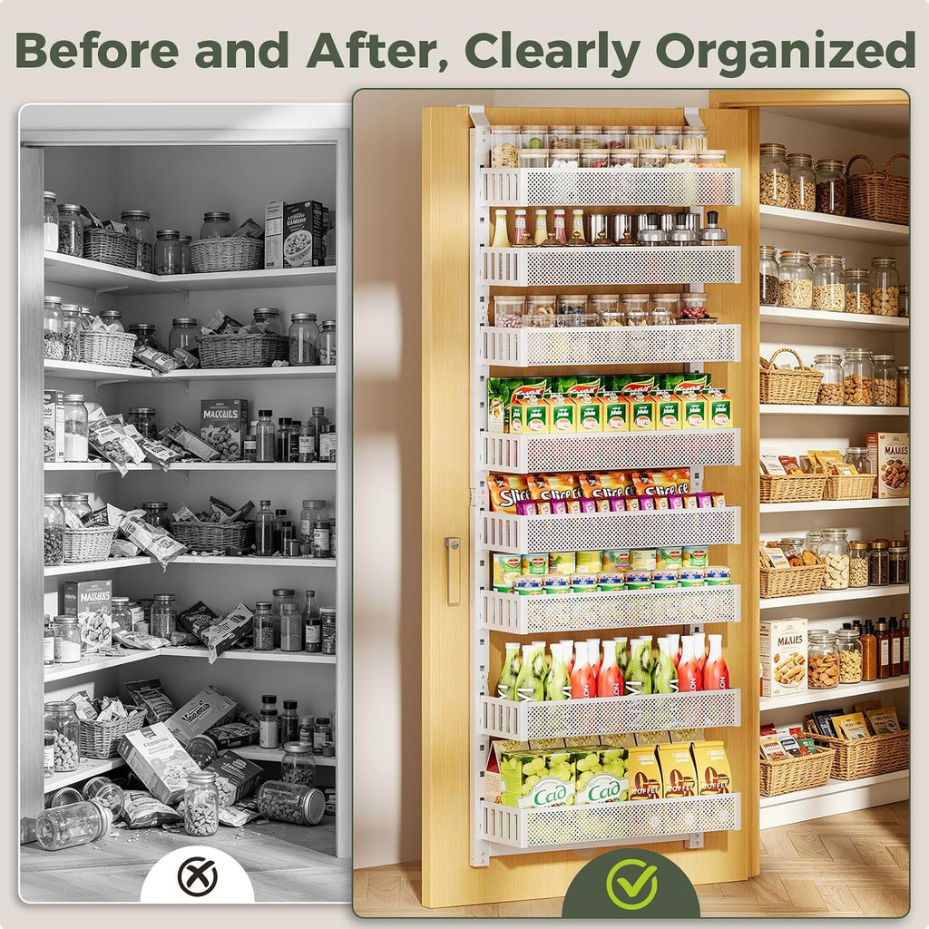 8-Tier 2IN1 Over Door Spice Rack