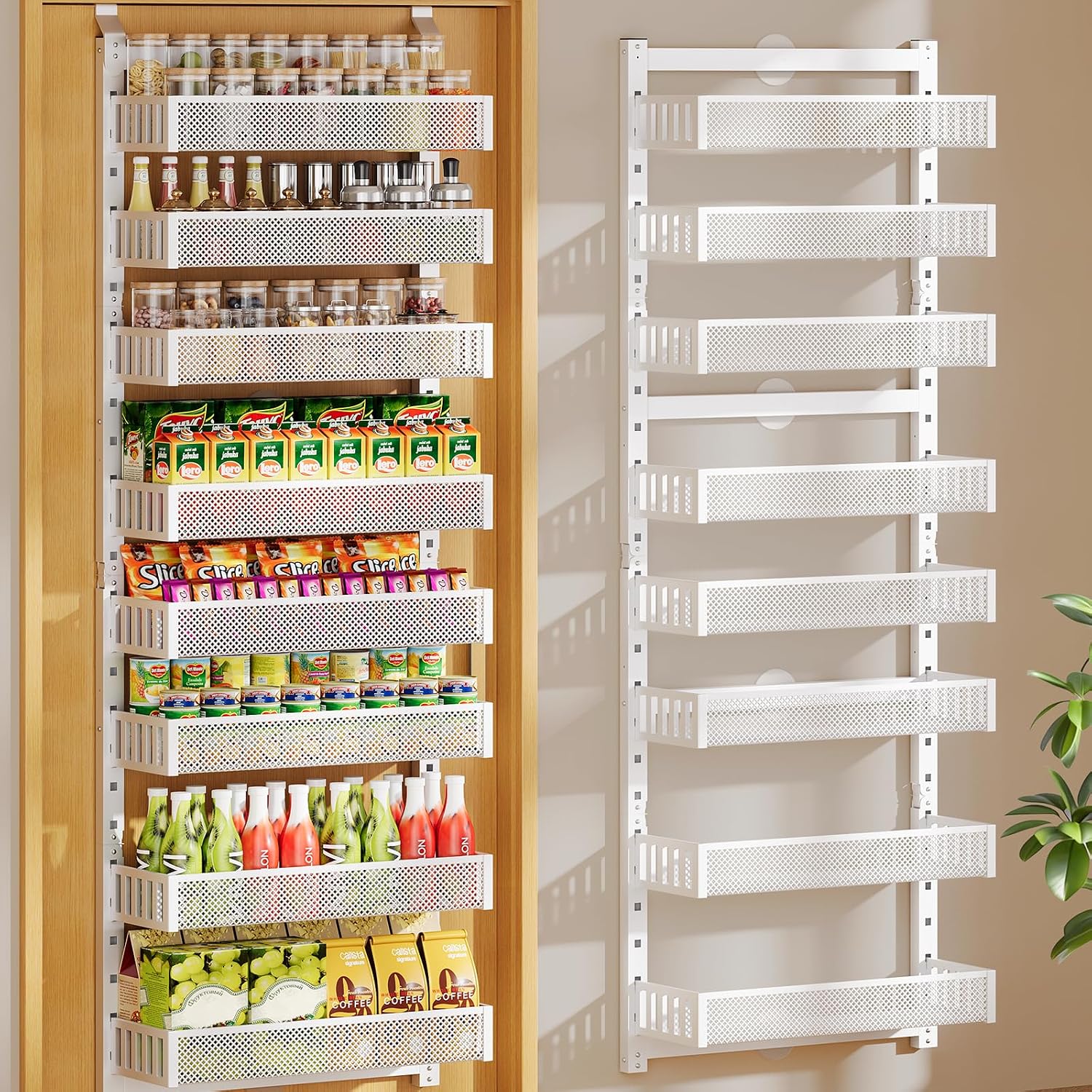 8-Tier 2IN1 Over Door Spice Rack