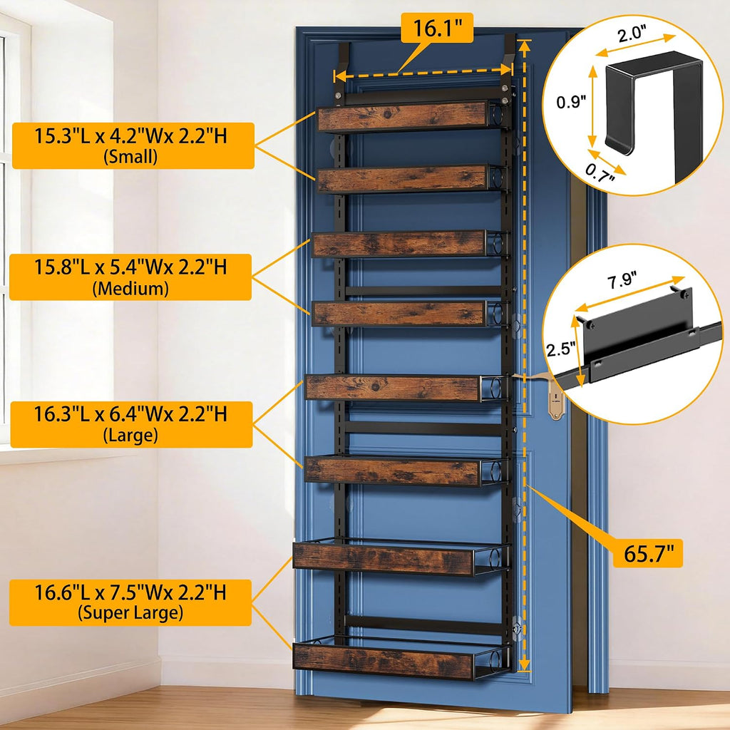8 Tier 2IN1 Over Door Organizer