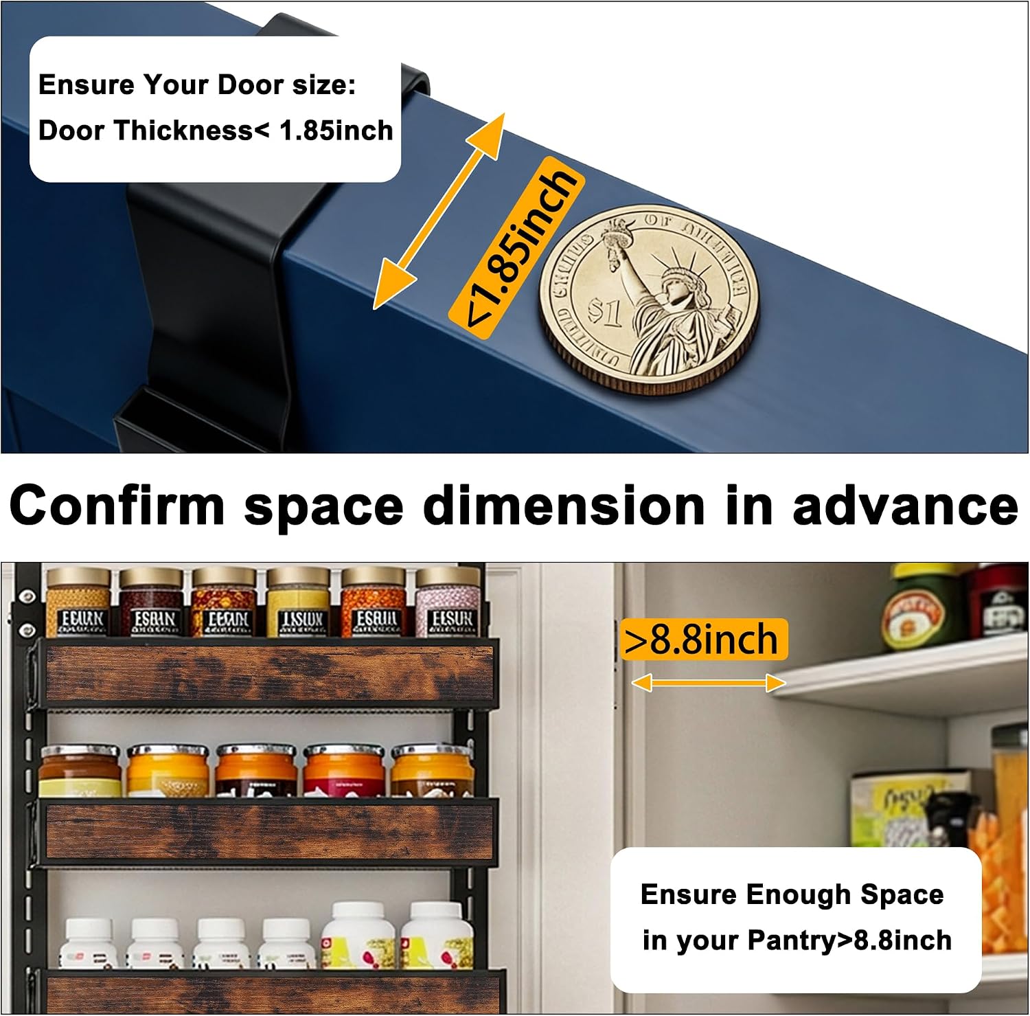 8 Tier 2IN1 Over Door Organizer