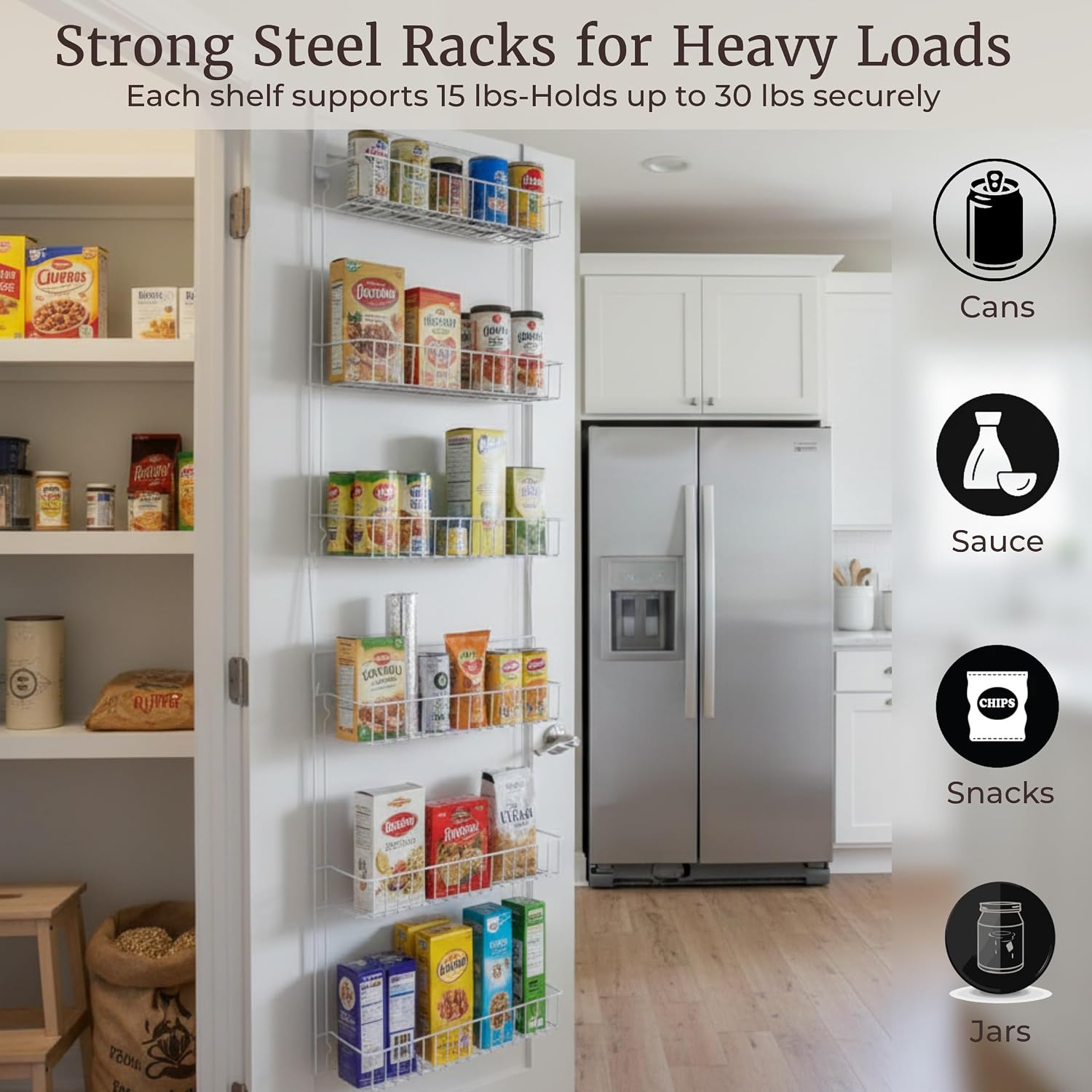 6-Tier Over Door Pantry Organizer