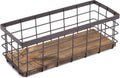 Small Brown Wire Storage Baskets