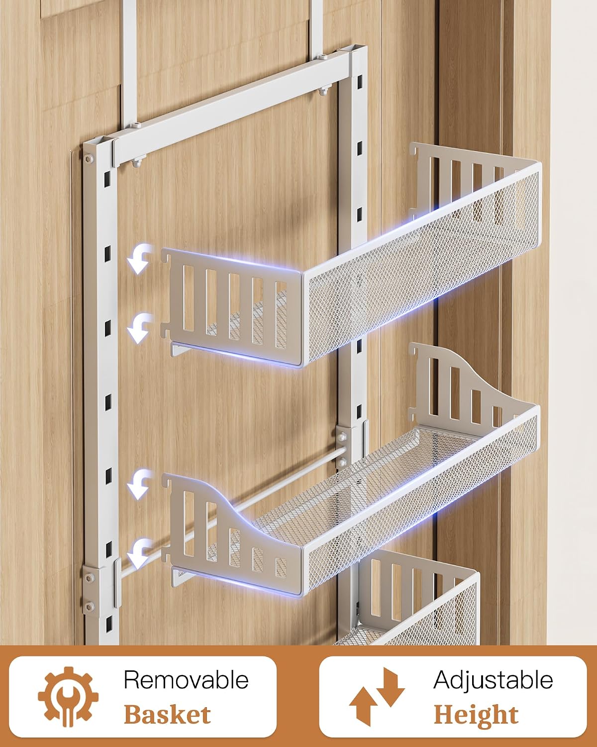 8-Tier 2IN1 Over Door Spice Rack
