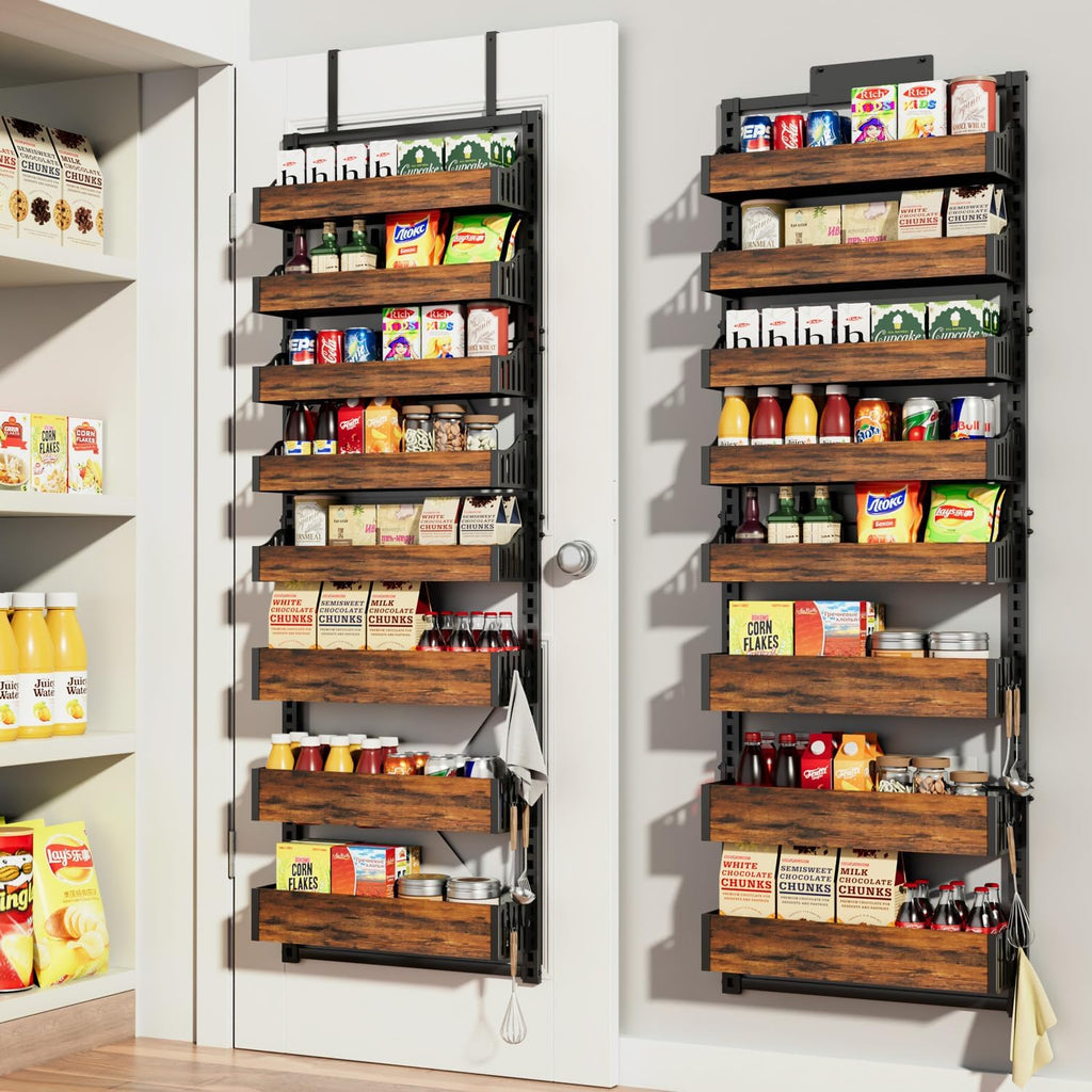8-Tier Metal Over Door Spice Rack