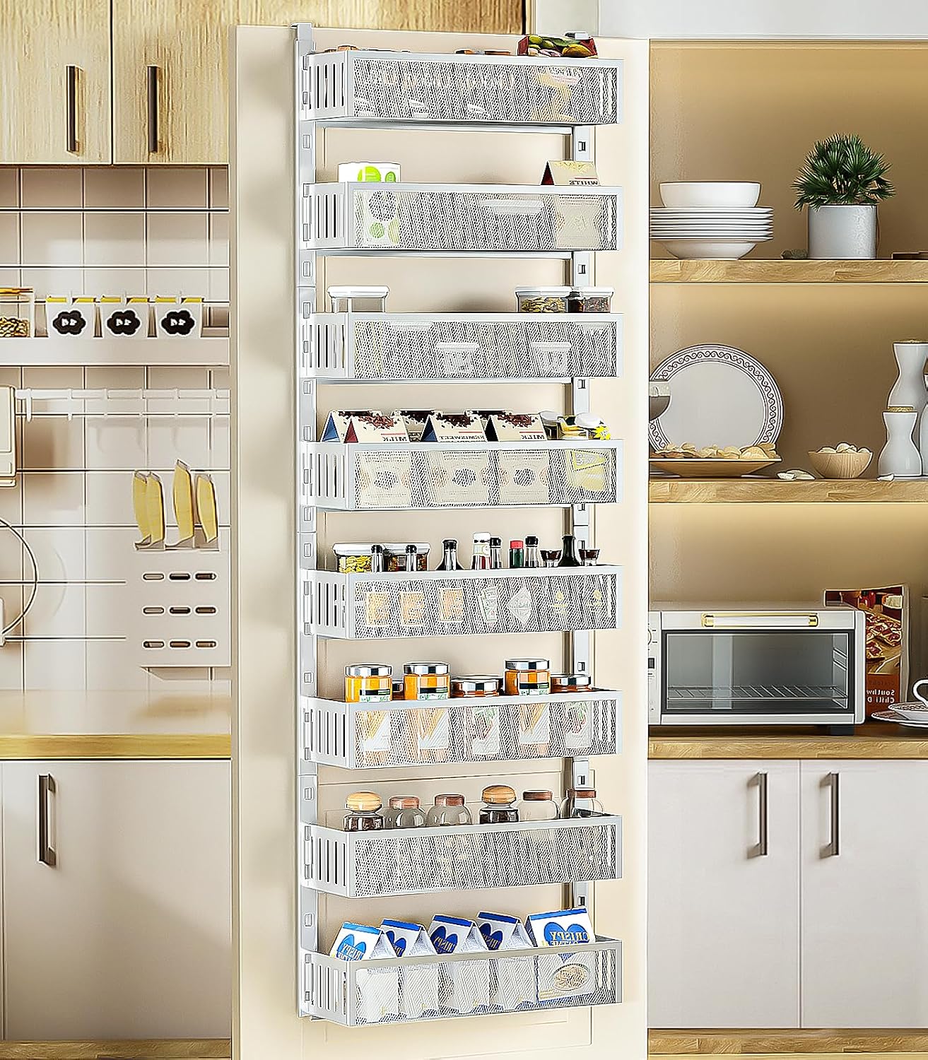 8-Tier Over Door Mesh Storage Organizer