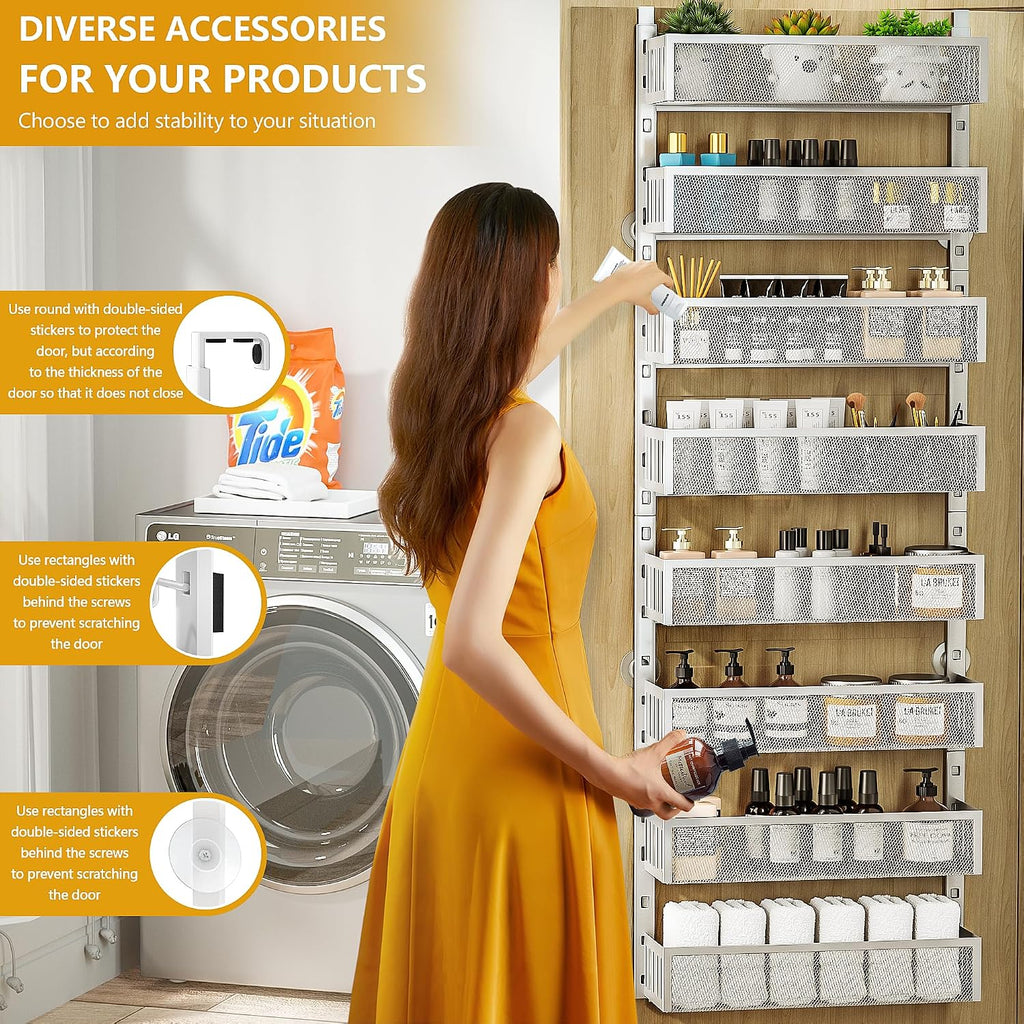 8-Tier Over Door Mesh Storage Organizer