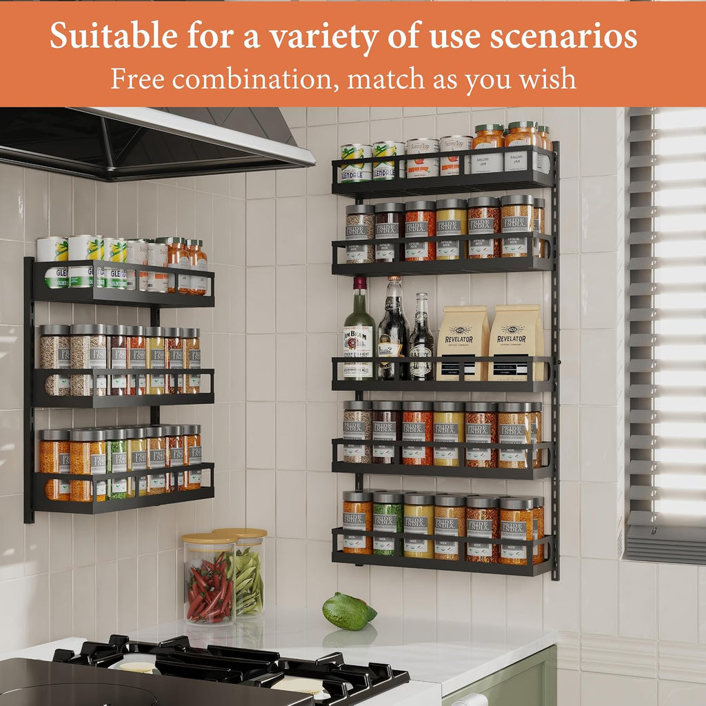 5 Tier Wall Mount Spice Rack